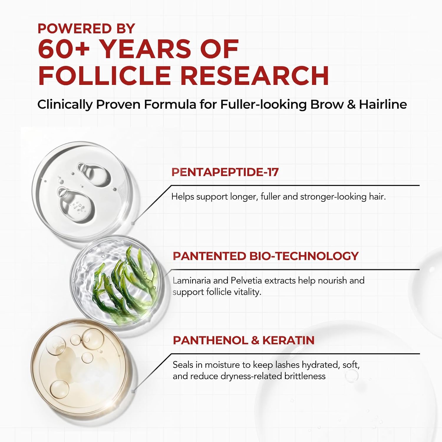 Thumbnail 4 de Foltene 4X Fuller Eyebrow Growth Serum, 4 mL, with Peptides and Vitamin B5
