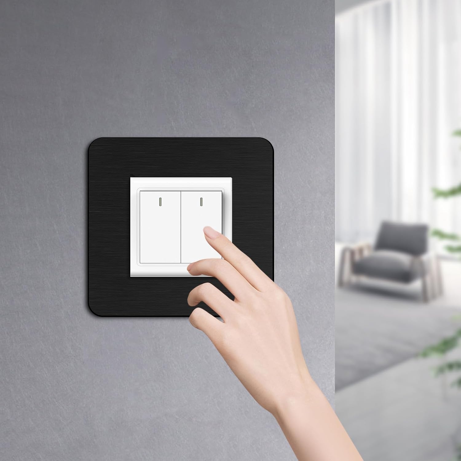 Detalle 1 de TAIANJI Light Switch Cover 8.6cm 🏠