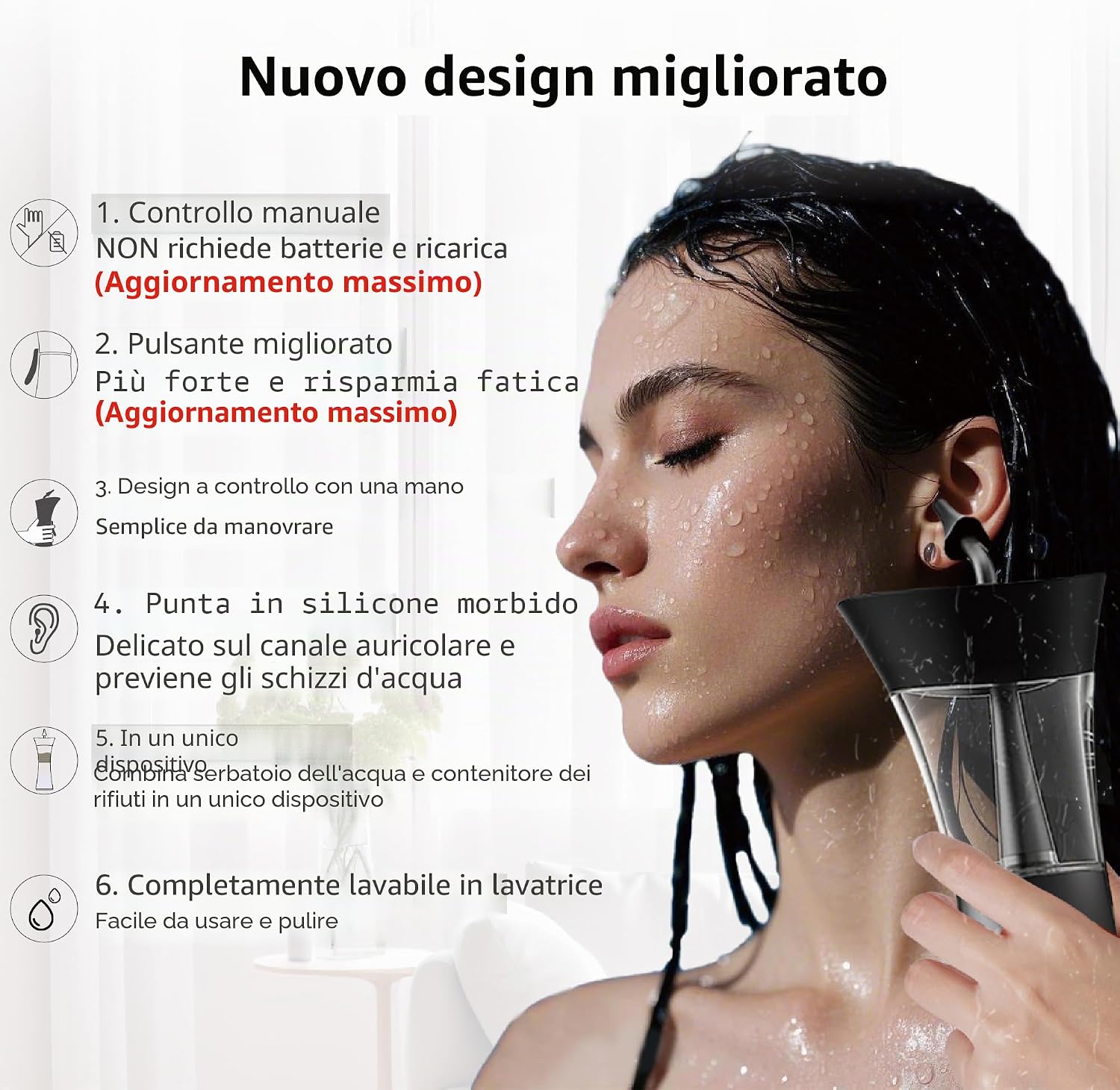 Detalle 2 de Kit per la rimozione del cerume Auectfy: pulizia orecchie sicura e manuale