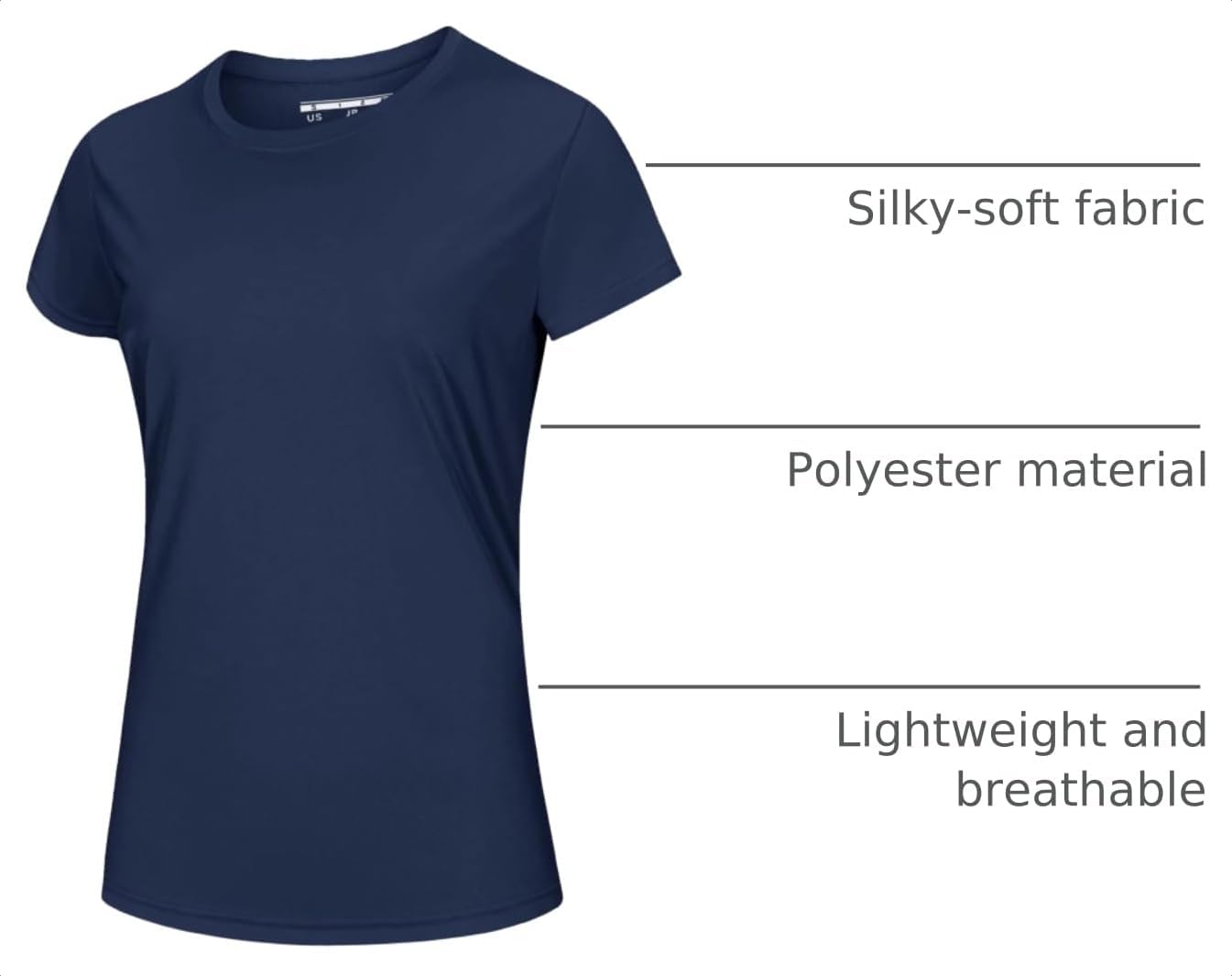Thumbnail 3 de MAGCOMSEN Women's Workout Shirt, Polyester