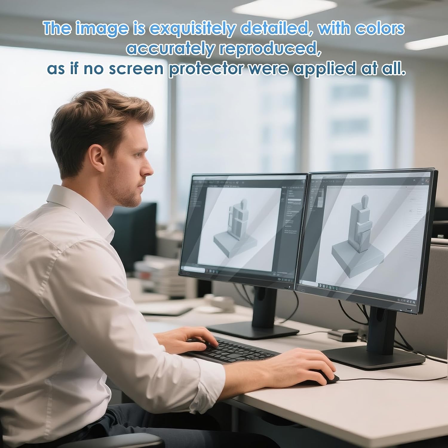 Detalle de Olycism 32-Inch TV Screen Protector – Ultra Clear Acrylic Shield (Anti-Fingerprint, Anti-Glare) for TV Screens and Monitors