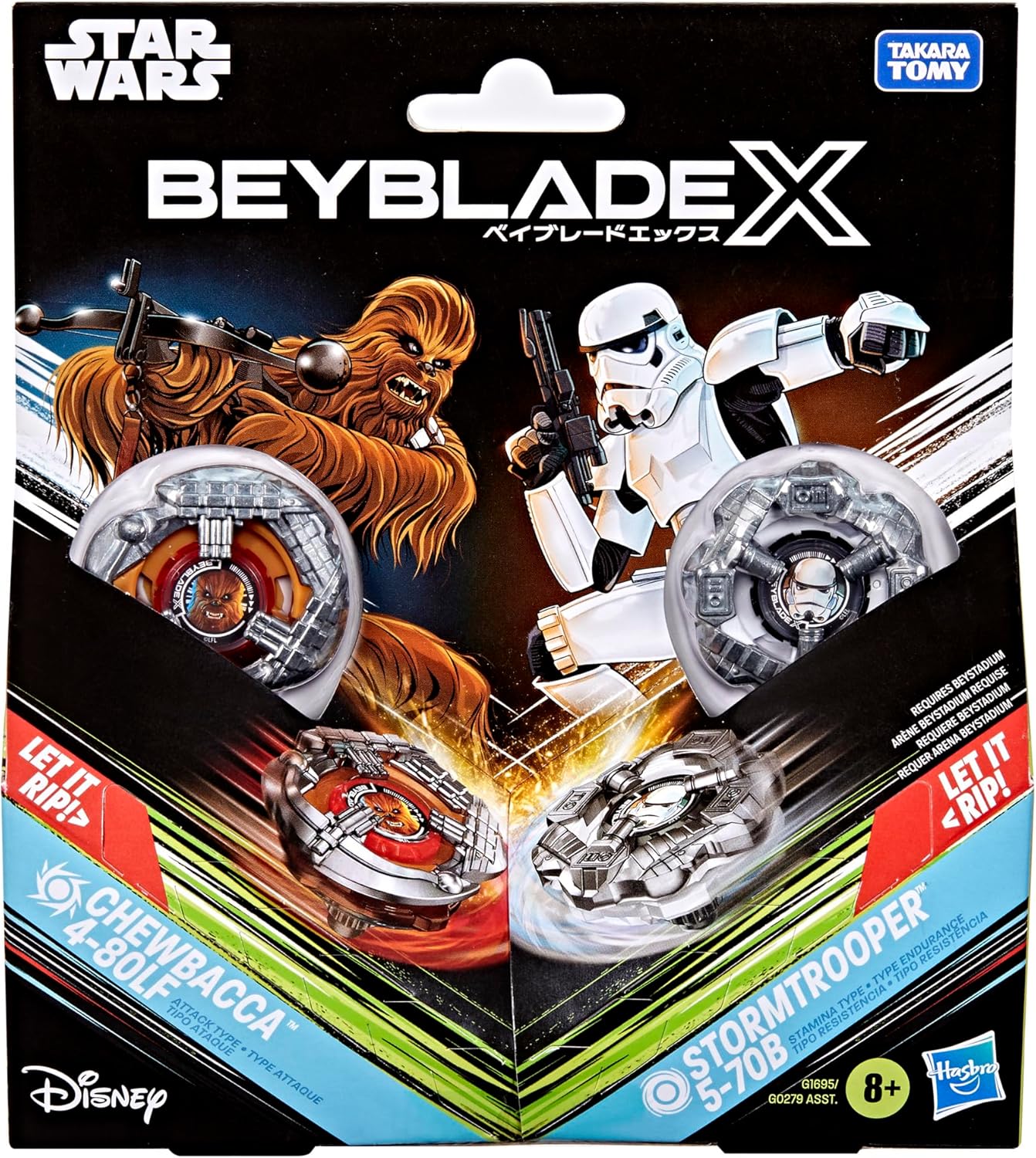 Detalle de Chewbacca 4-80LF Beyblade X vs Stormtrooper 5-70B