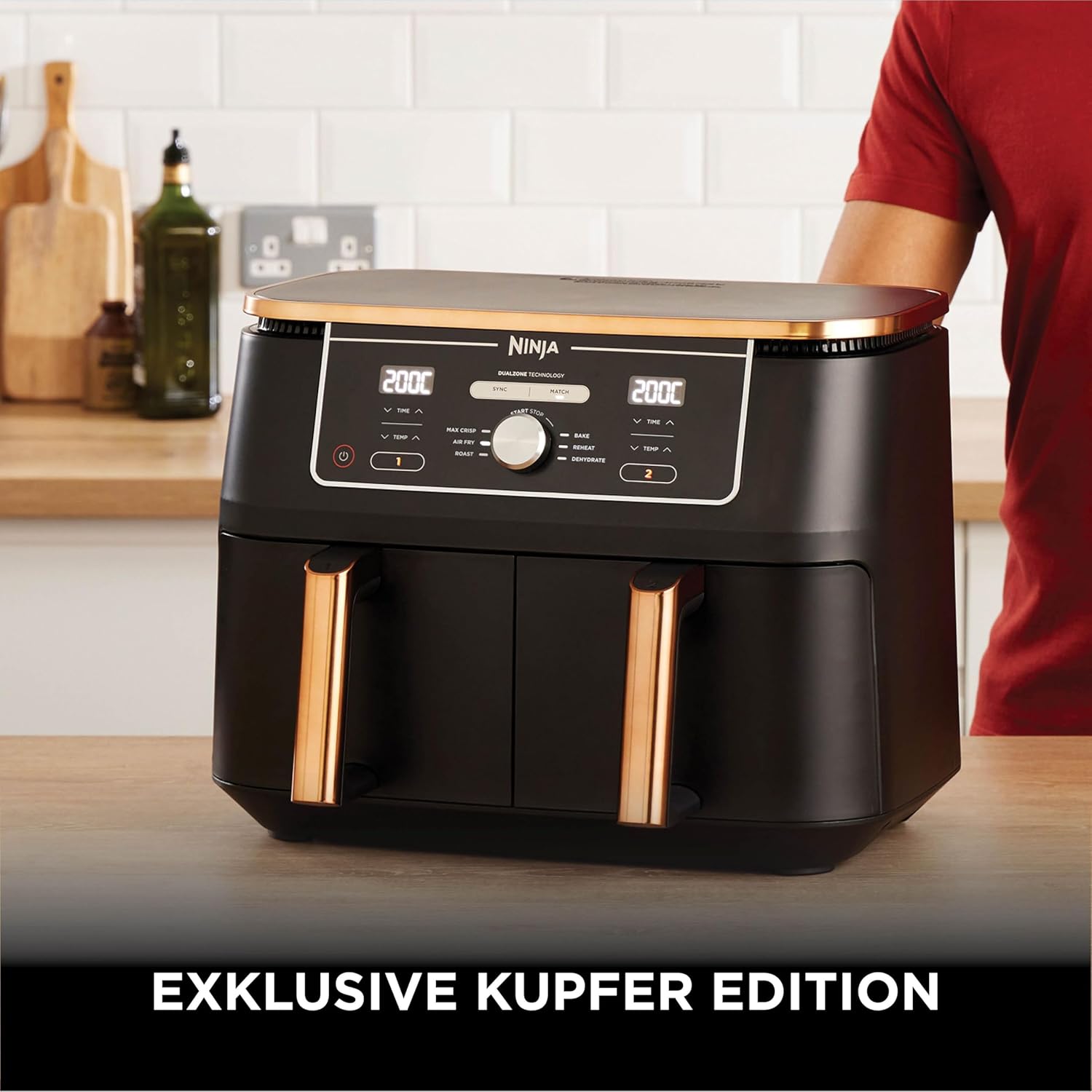 Detalle 2 de Ninja Foodi MAX Dual Zone AF400EUCP Heißluftfritteuse