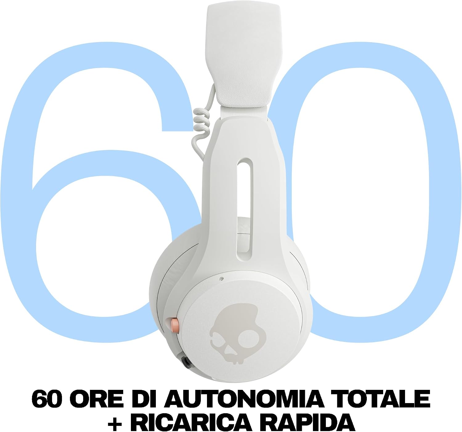 Detalle de Skullcandy Icon ANC: cuffie wireless on‑ear con ANC, fino a 60 ore di autonomia e resistenza IPX4