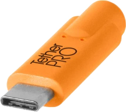 Detalle de Tether Tools TetherPro USB-C-auf-USB-3.0-USB Orange – Kabel 4,6 m