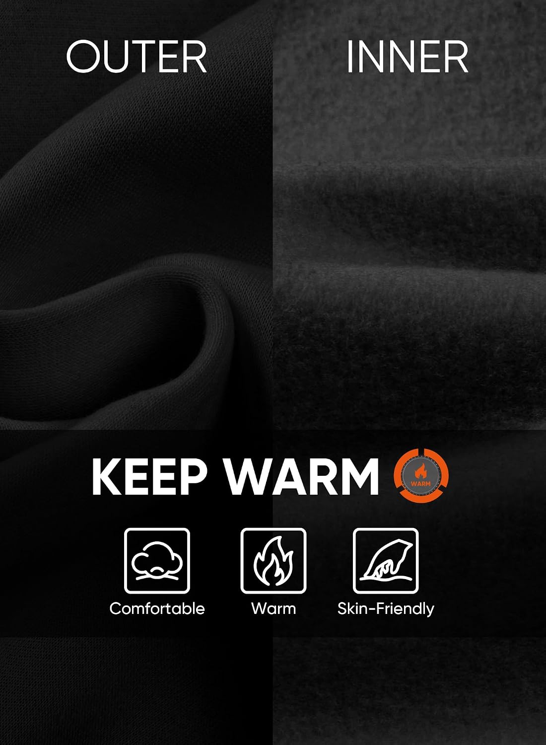 Thumbnail 6 de JMIERR Men’s Fleece Quarter-Zip Pullover with Pockets