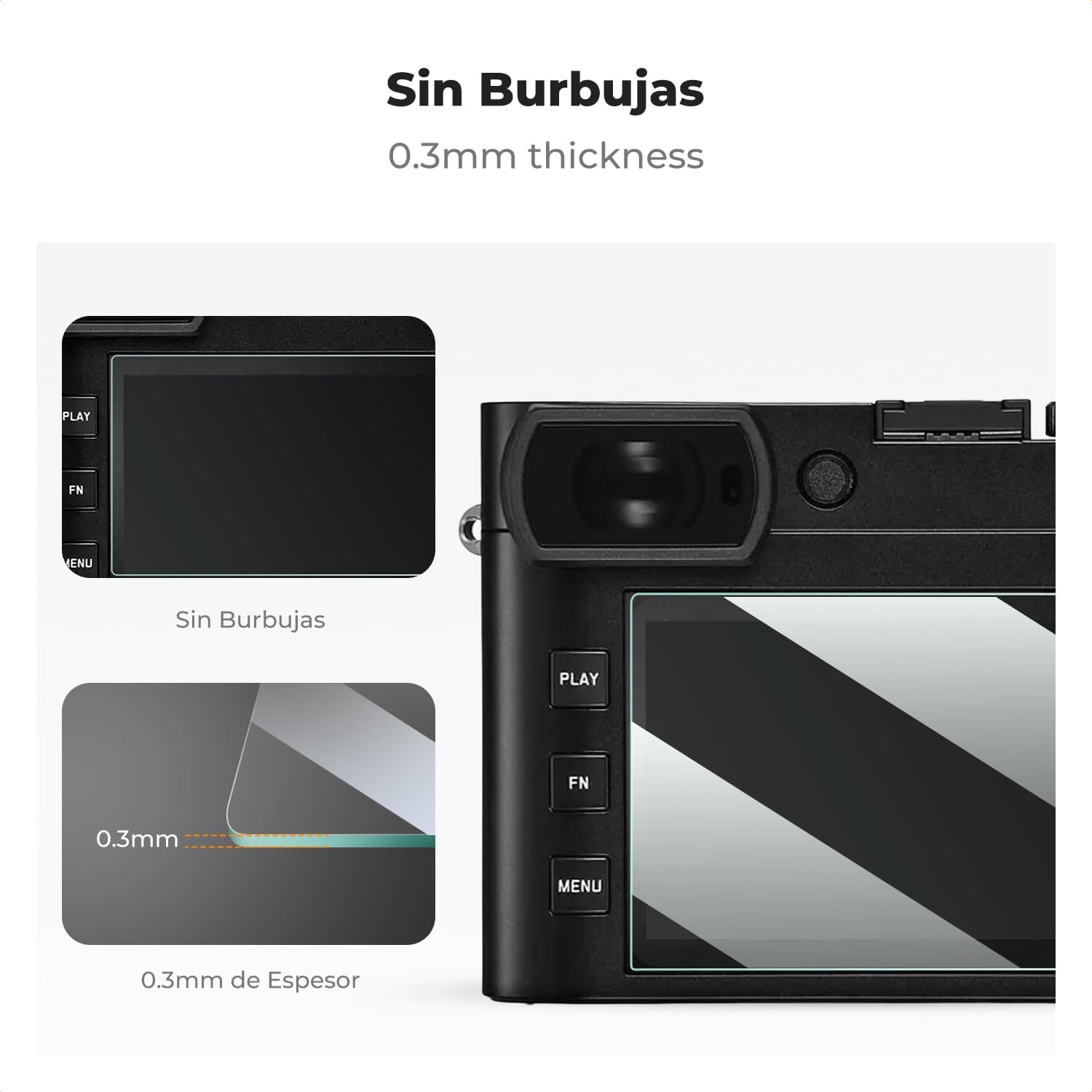 Thumbnail 5 de K&F CONCEPT Protector pantalla Leica Q2 Q3 3 pcs