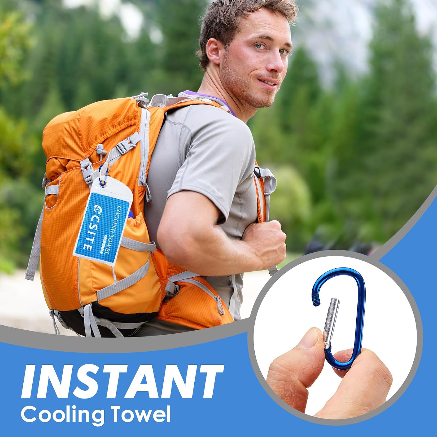 Detalle de CSITE Cooling Towels for Neck and Face (6 Pack, 47x12 in)