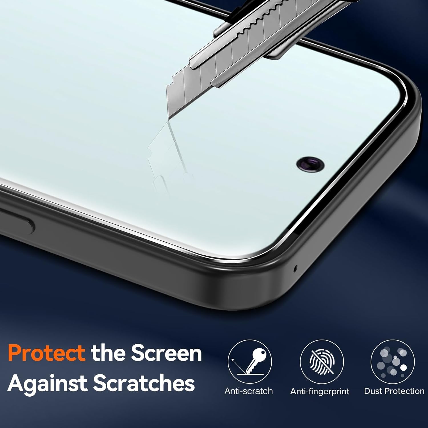 Thumbnail 1 de ivoler 3‑in‑1 Magnetic Case for Google Pixel 9a with 2 Pack Screen Protectors (Military‑Grade, Shockproof, Translucent‑Black)