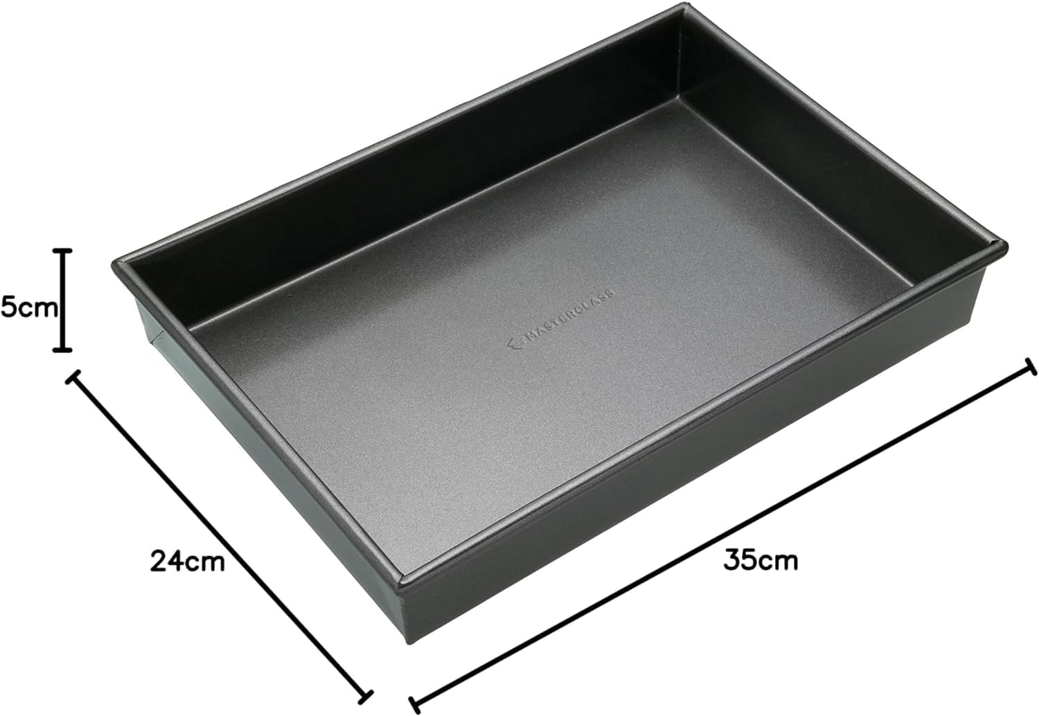 Detalle 2 de MasterClass 35 x 24 cm Baking/Roasting Tray with PFOA Non Stick – 1 mm Carbon Steel Deep Rectangular Traybake Tin