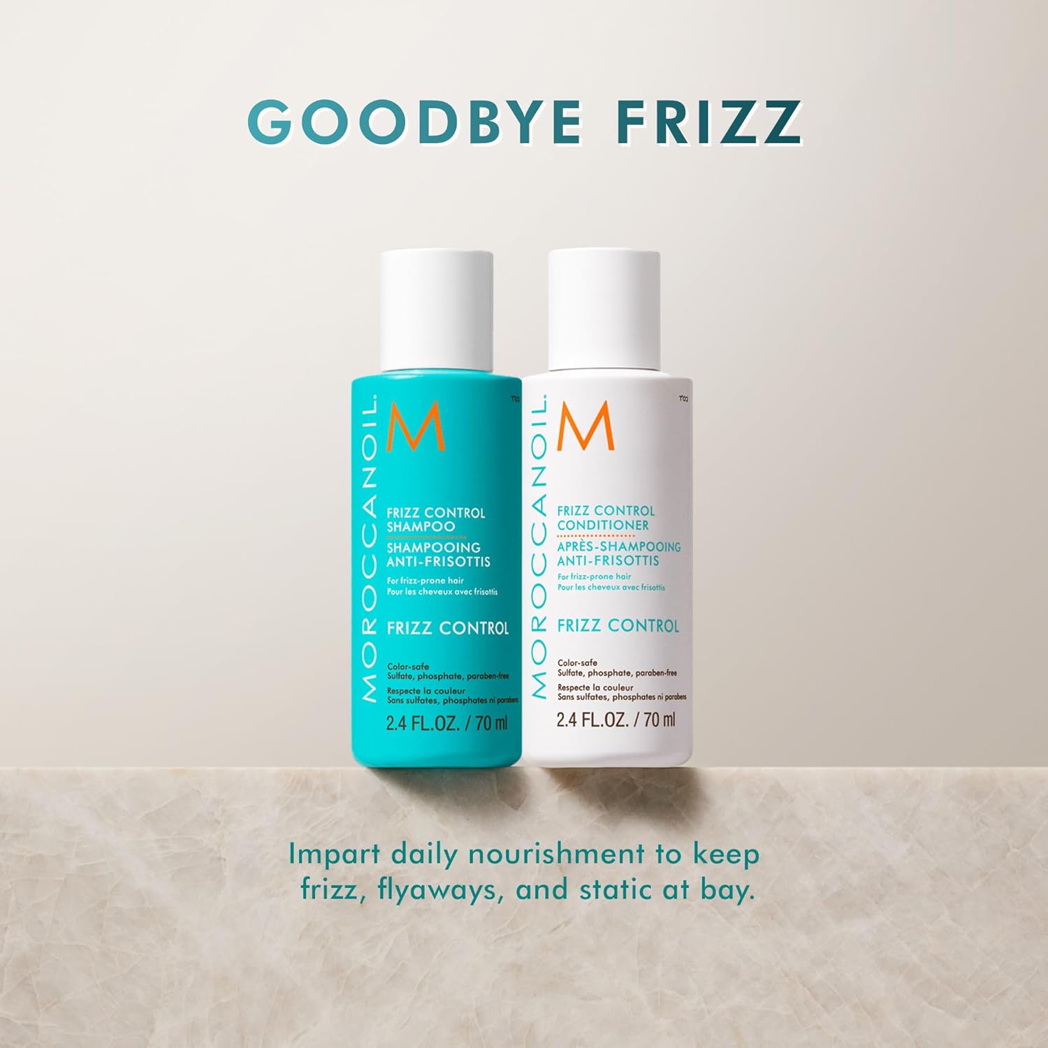 Detalle 2 de Balsamo Frizz Control Moroccanoil: controllo dell’effetto crespo e cura delle punte