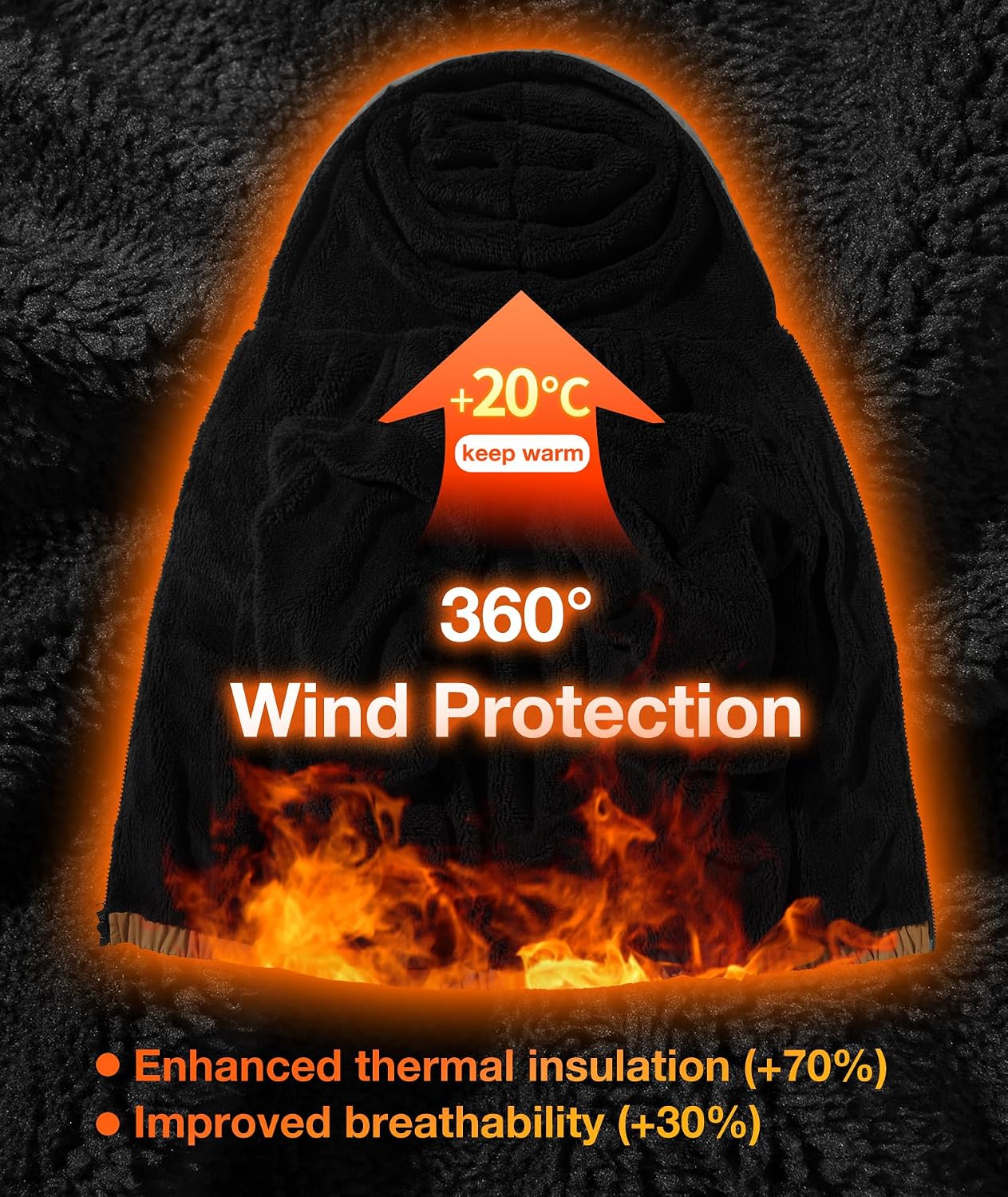 Detalle de ZITY Boys Sherpa-Lined Fleece Jacket, Full-Zip Hoodie with Pockets