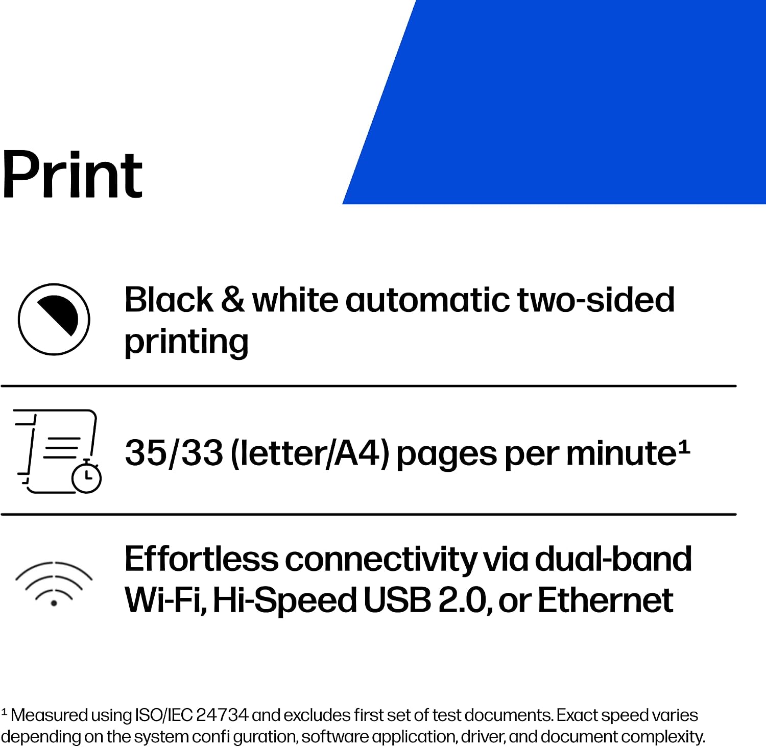 Detalle de HP Black-and-White Laser Printer 3001dw