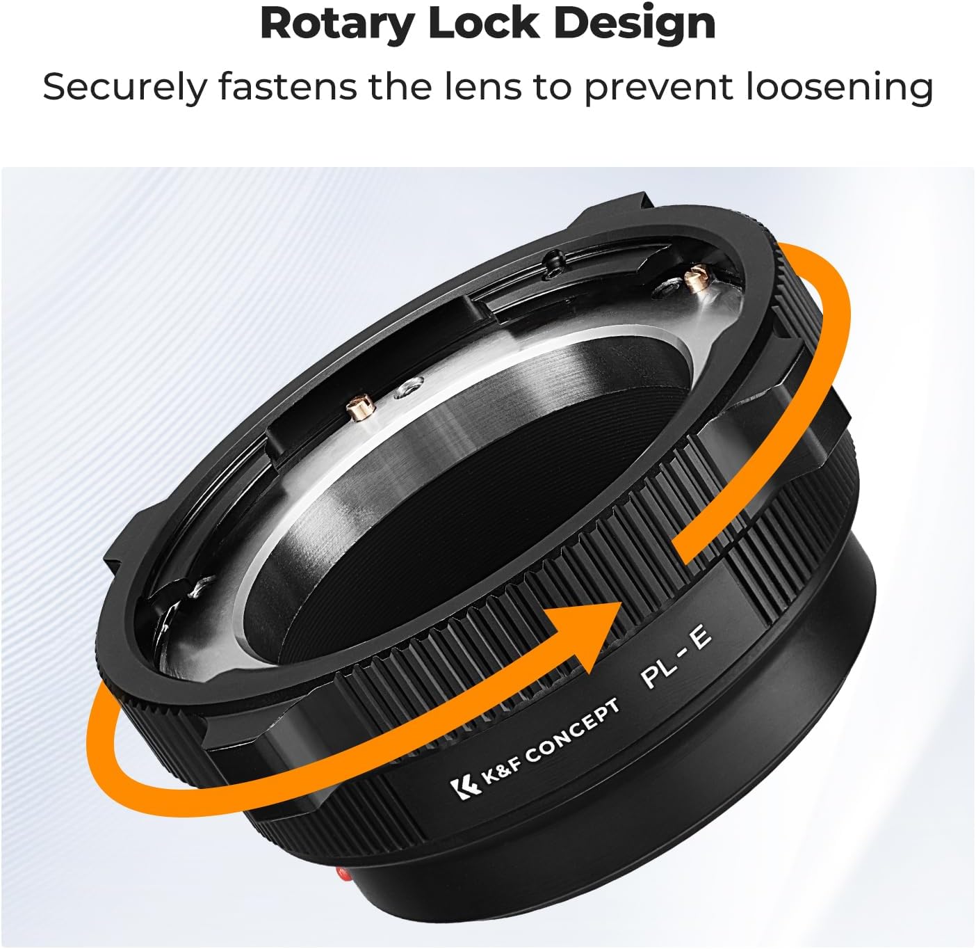 Detalle de K&F CONCEPT PL-E Mount Lens Adapter for PL Lenses (Manual Infinity Focus, PL-to-Sony E/NEX)