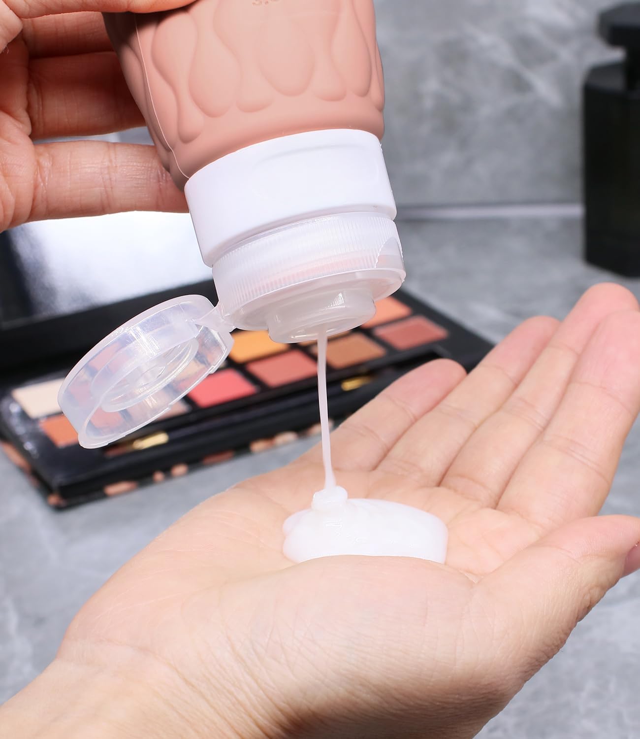 Thumbnail 3 de Lericttor 100ml Silicone Travel Bottles for Toiletries – 4-Pack with Clear Wash Bag
