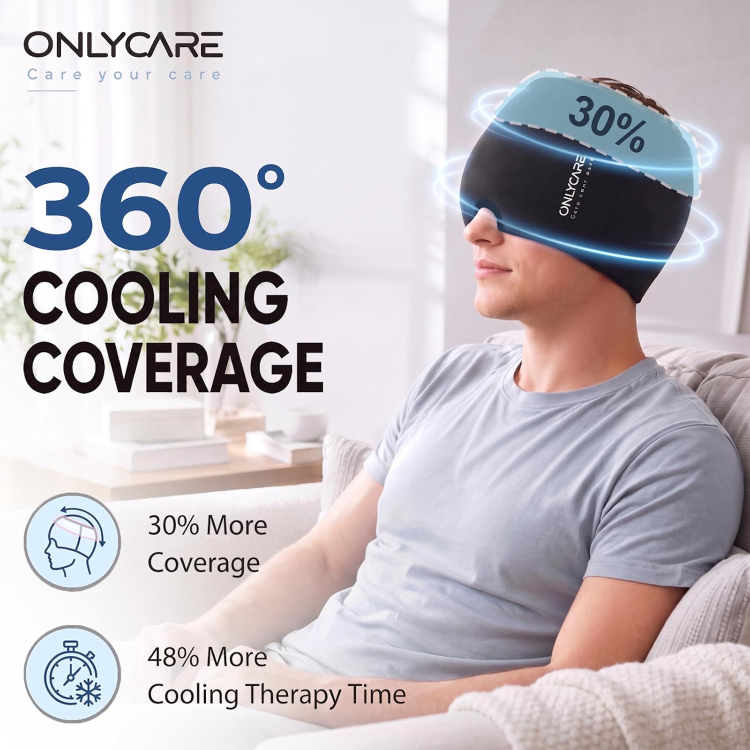 Thumbnail 3 de ONLYCARE Migraine Relief Cap ⚙