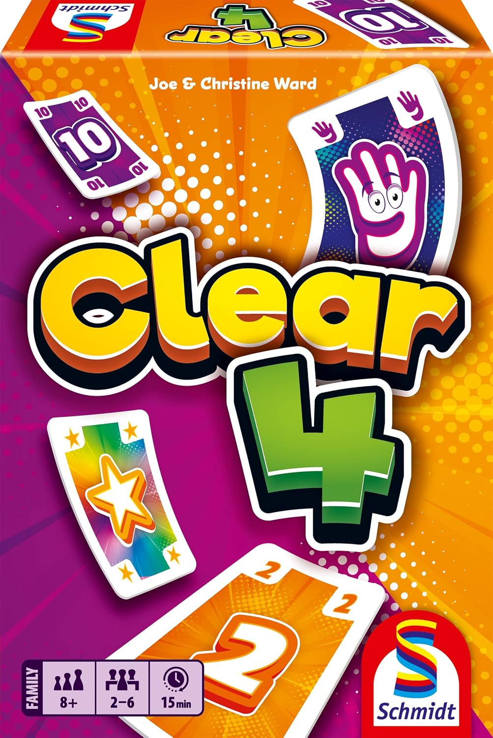 Detalle de Jeu de cartes Schmidt Spiele 49473 Clear 4 « Petit et Fin » (2 à 6 joueurs)