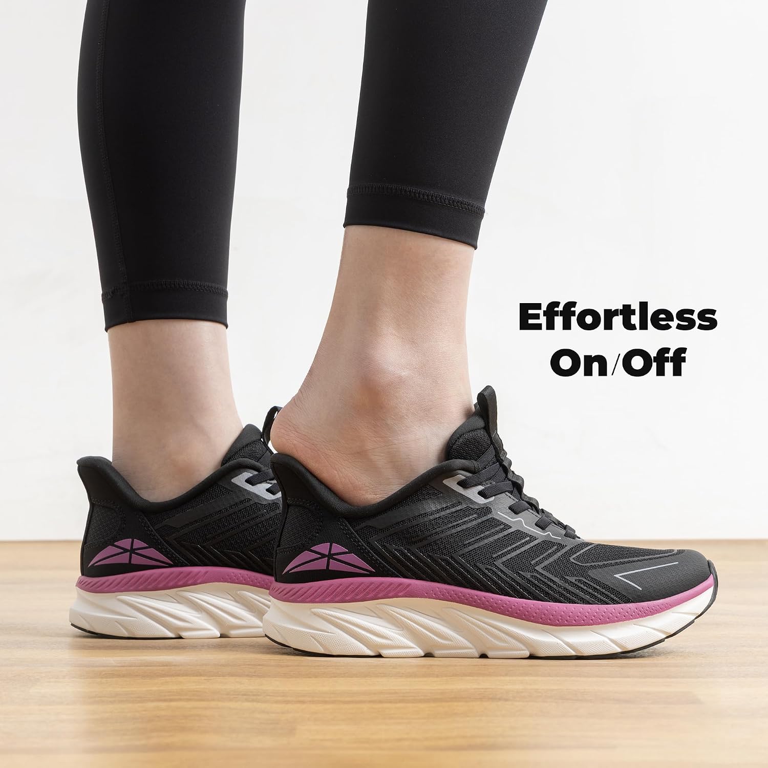 Detalle 2 de ALLSWIFIT Slip-On Walking Sneakers for Women with Cushy EVA Midsole