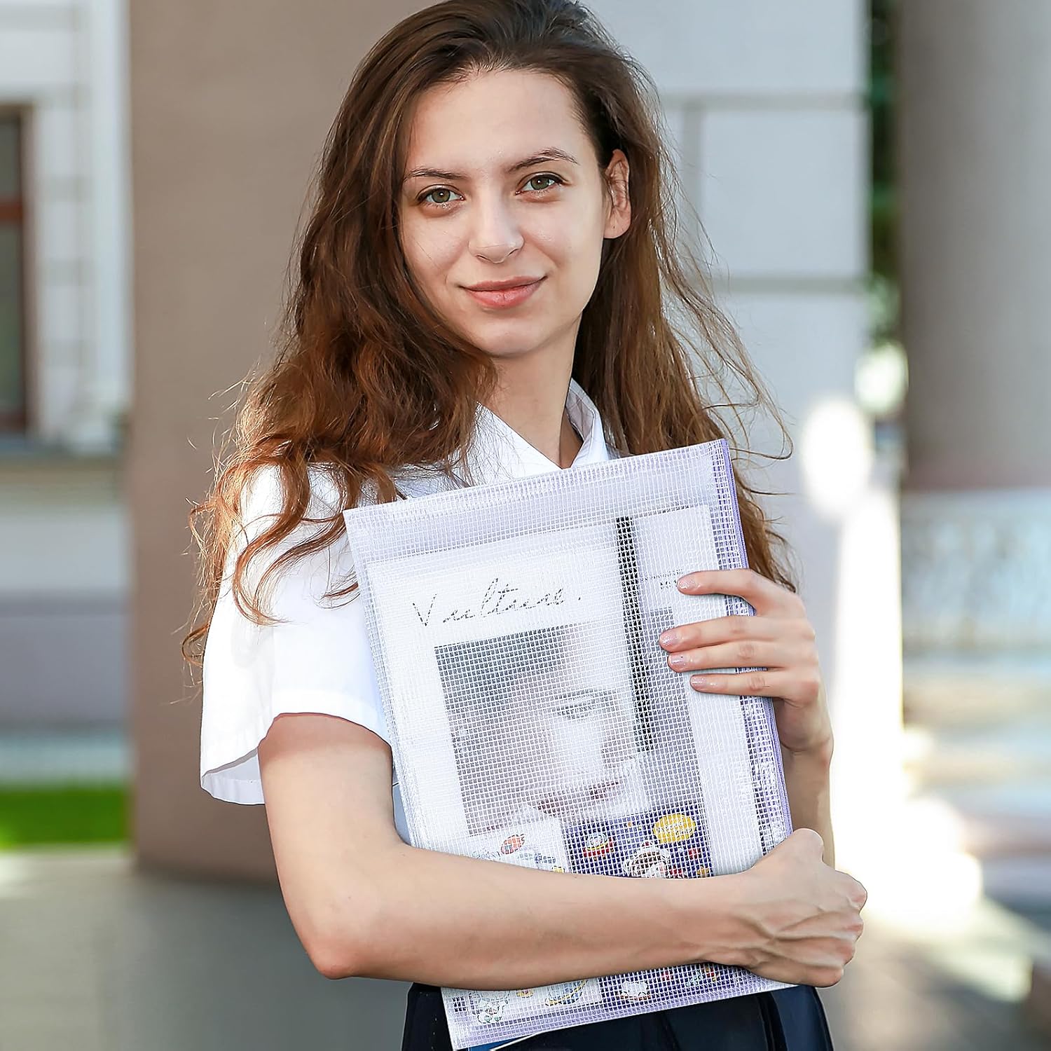 Thumbnail 4 de Havnidy lot de 15 pochettes en plastique avec fermeture éclair (A4 + A5 + A6) pour l’école, le bureau et les voyages