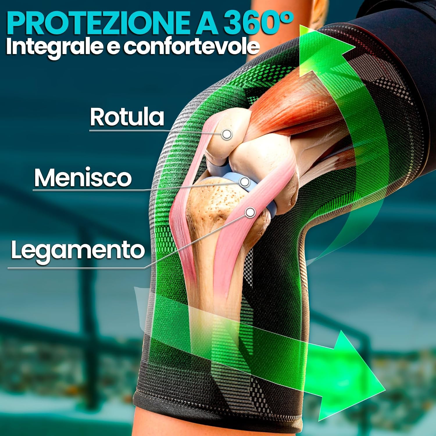Detalle 2 de NativoDex Ginocchiera Stabilizzante ginocchio 🩹