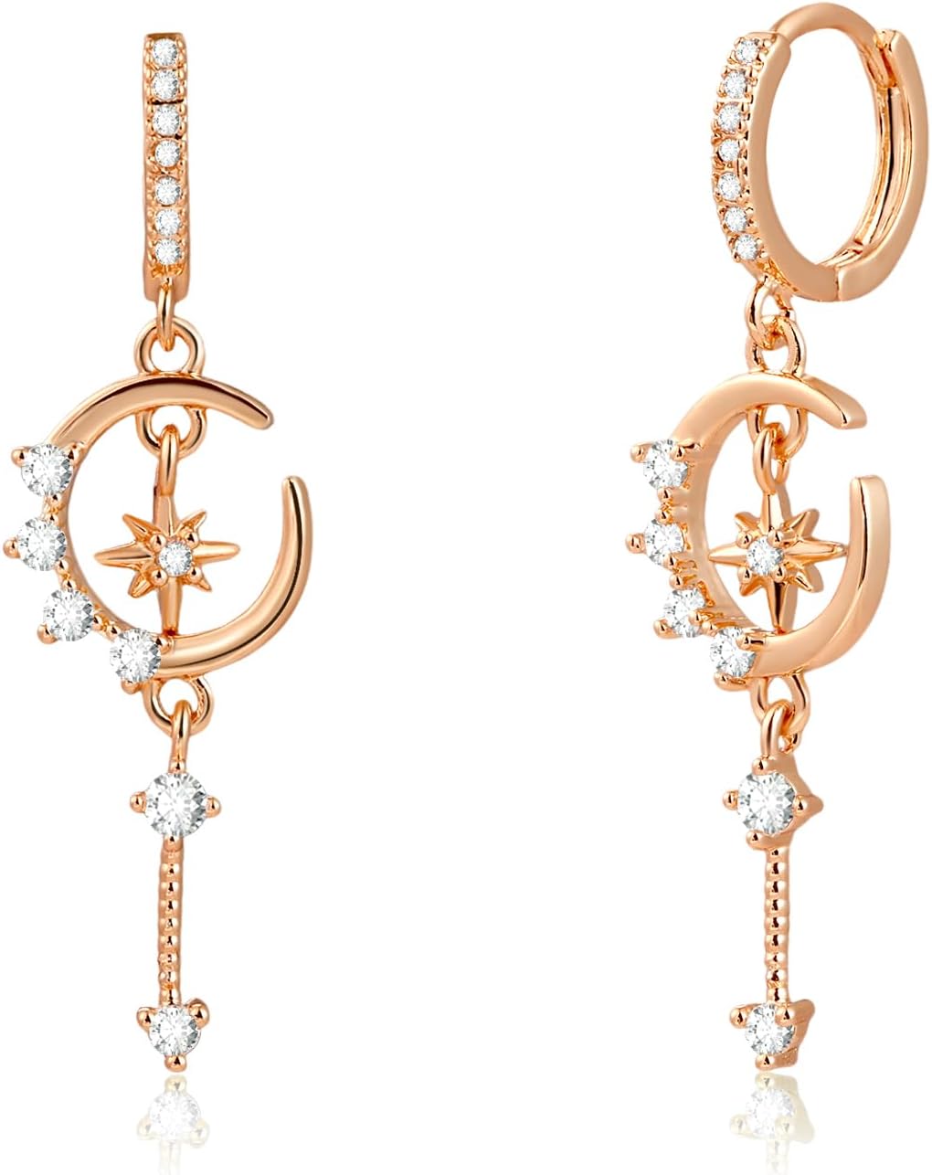 Detalle de Watforsh Celestial Dangle Earrings 4 cm