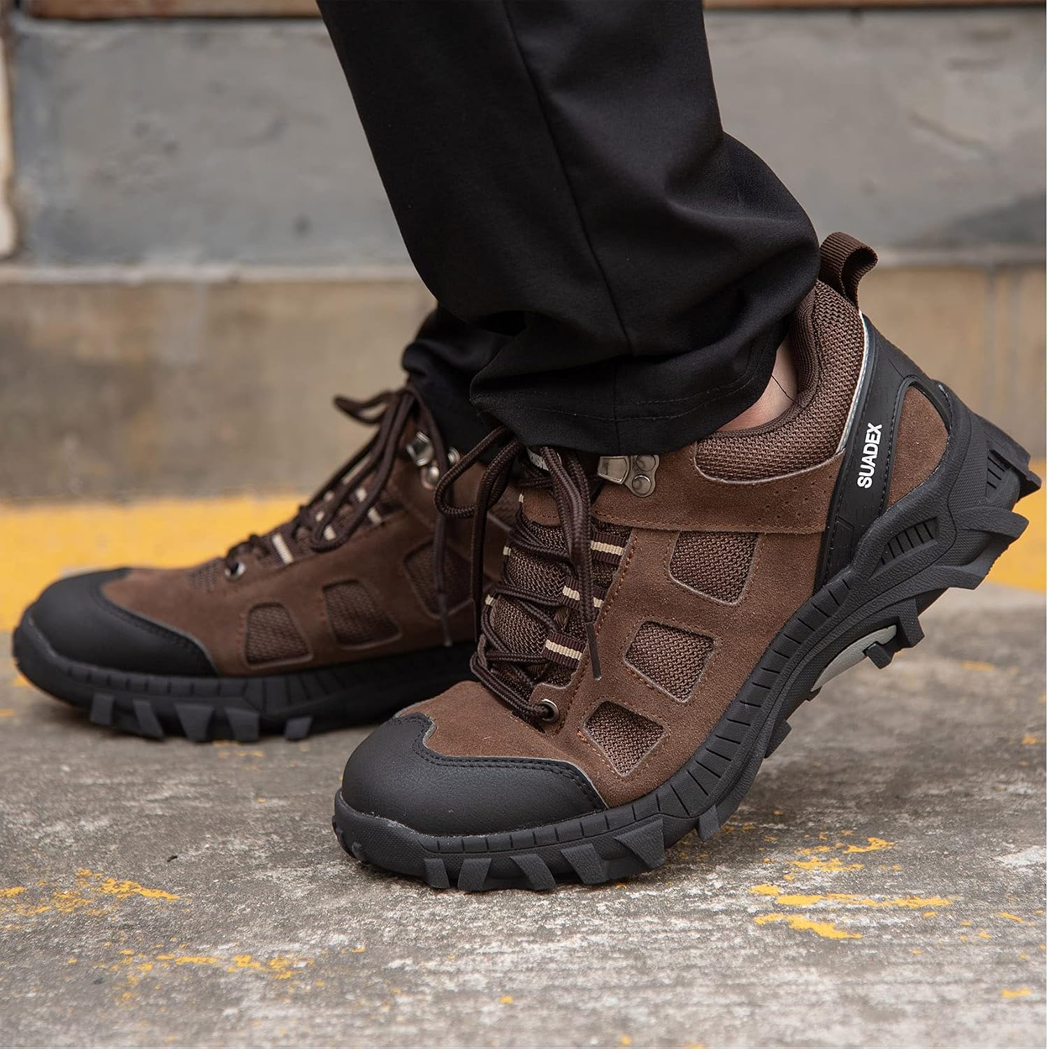 Detalle 2 de SUADEX Sicherheitsschuhe – Leichte, atmungsaktive Stahlkappenschuhe für Herren und Damen (EU 37–48)