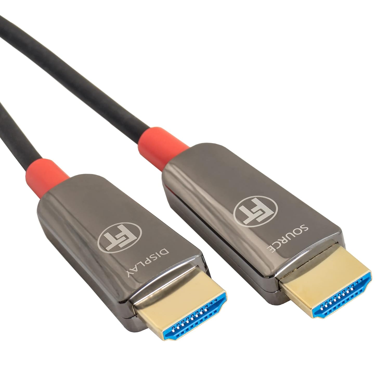 Detalle de FeinTech VMI90120 hybrydowy kabel HDMI 12 m, światłowód, 8K 60 Hz, 4K 120 Hz