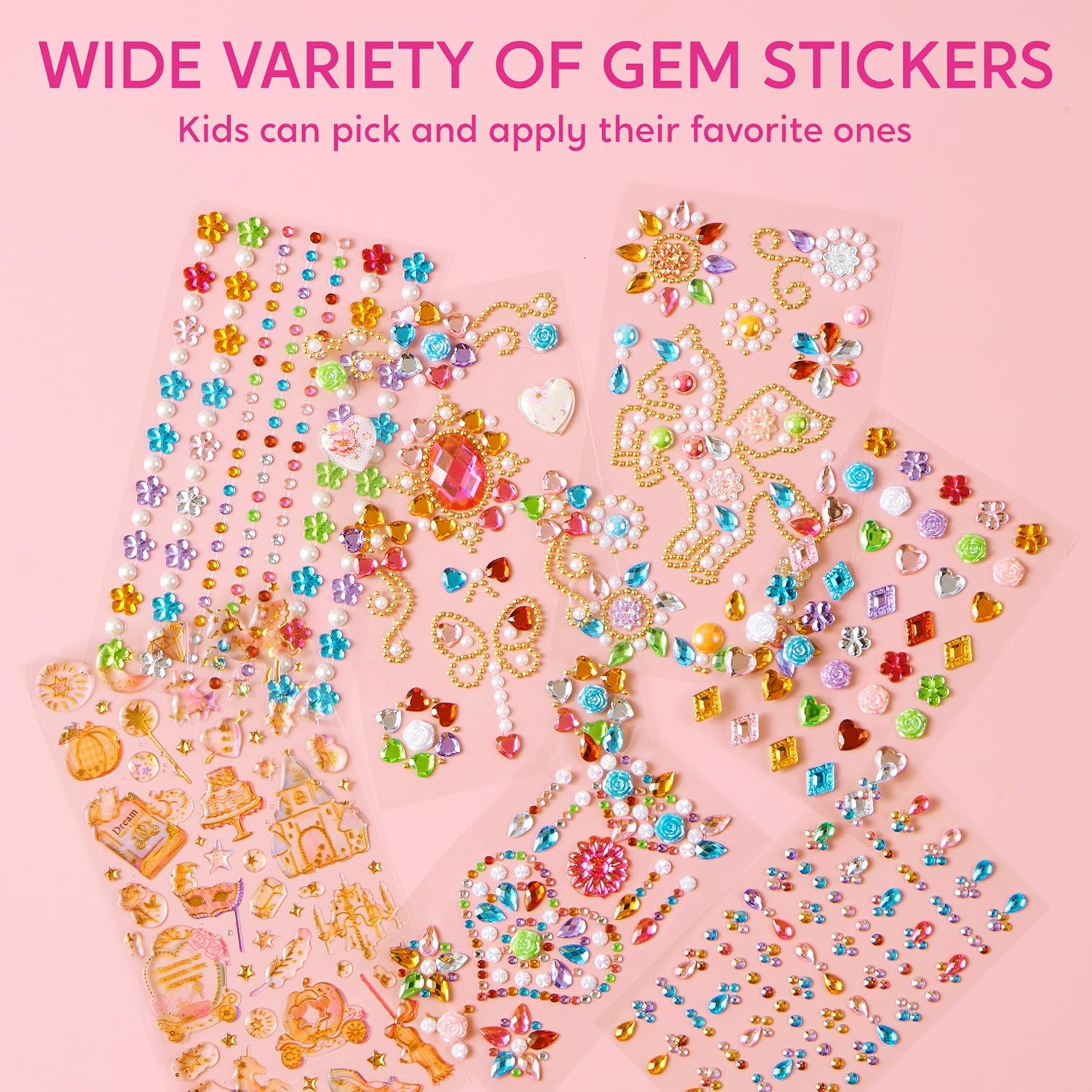 Thumbnail 3 de Klever Kits DIY Baseball Cap Craft Kit (Gifts for Girls Ages 5–12) — Decorate Your Own Hat with Gem Stickers