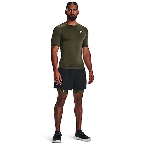 Detalle de Men's Heatgear Compression Shirt Marine Od Green/White XL di Under Armour