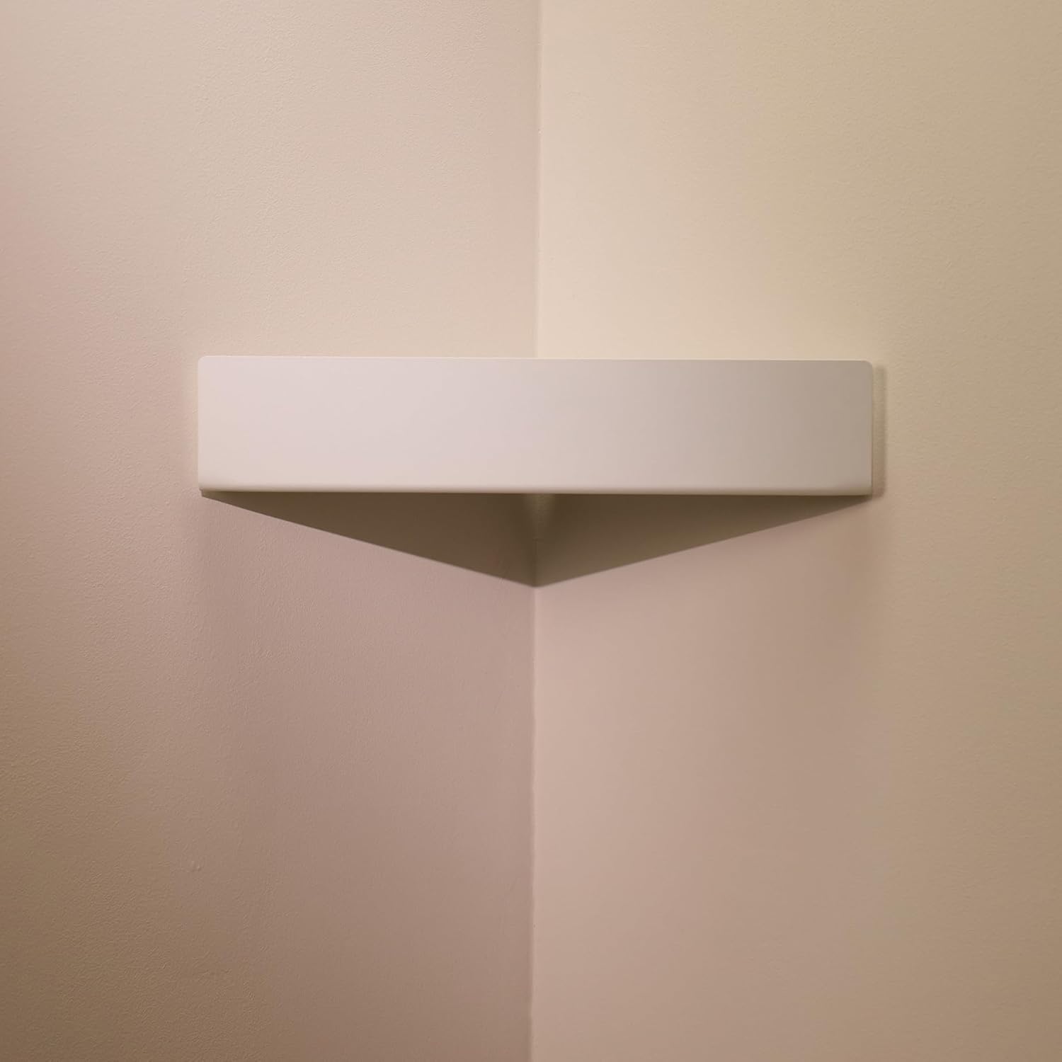 Thumbnail 4 de Designfactory Hamburg Shower Caddy: Triangular, Drill-Free Wall Shelf in Matt White