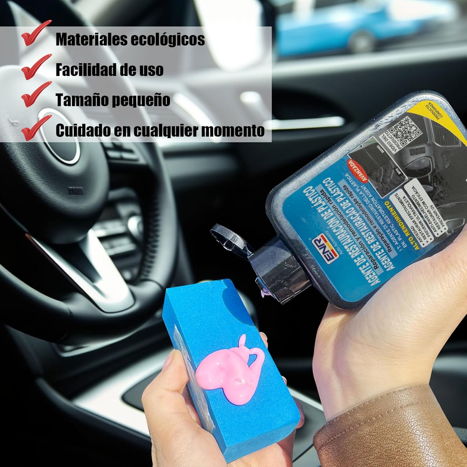 Thumbnail 1 de Enerfero Restaurador de Plásticos Coche 180 ml