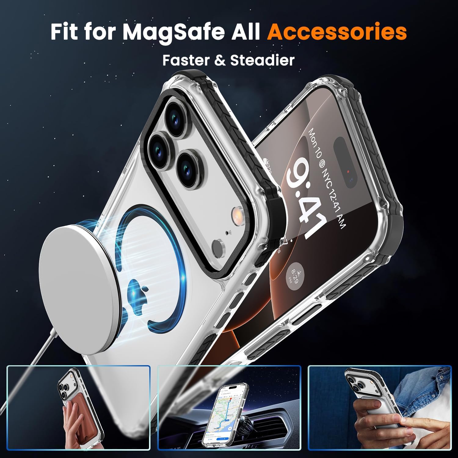 Detalle 2 de DEERLAMN Strong Magnetic Case 6.9-Inch