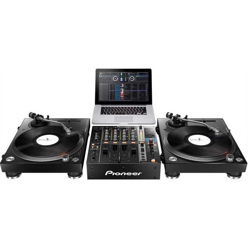 Detalle de Pioneer DJ PLX-500: Plato DJ de tracción directa en negro para scratching y audición de vinilos