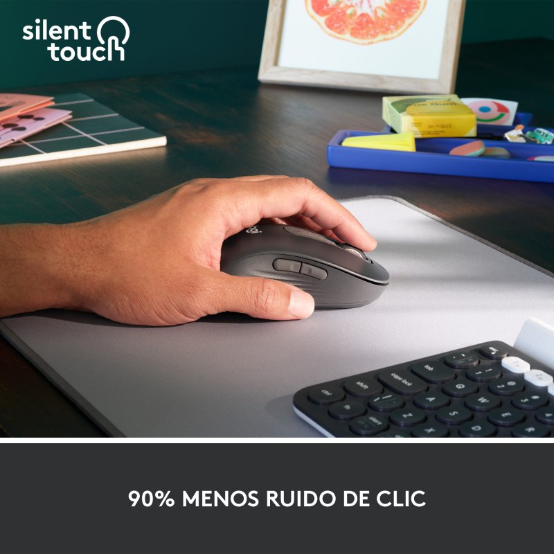 Detalle 2 de Logitech Signature M650 L Ratón inalámbrico para zurdos, 2000 DPI