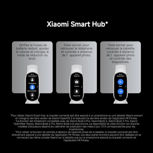 Thumbnail 16 de XIAOMI Smart Band 10 - Bracelet Connecté, autonomie 21 jours, écran AMOLED 1,72" et suivi santé