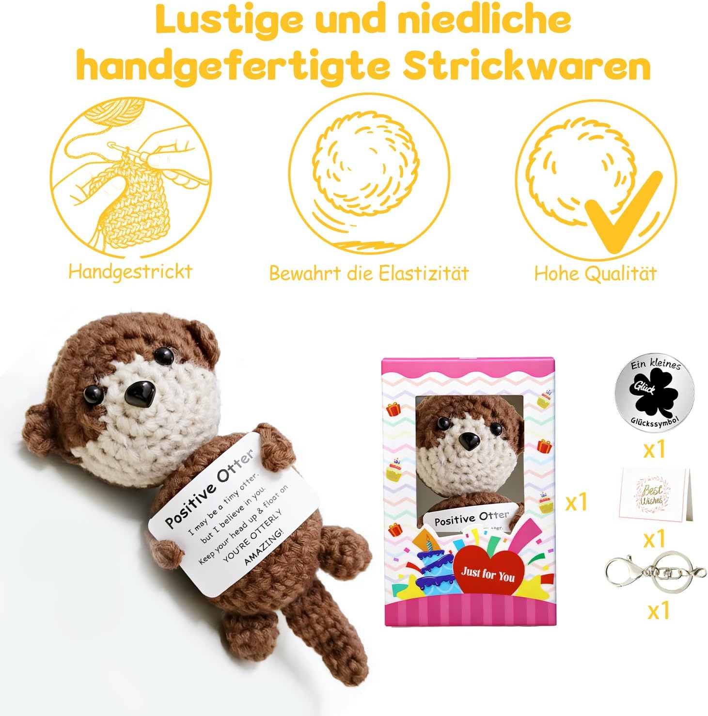 Thumbnail 6 de MLZTINGR Ötterchen Häkelkatze Geschenkset