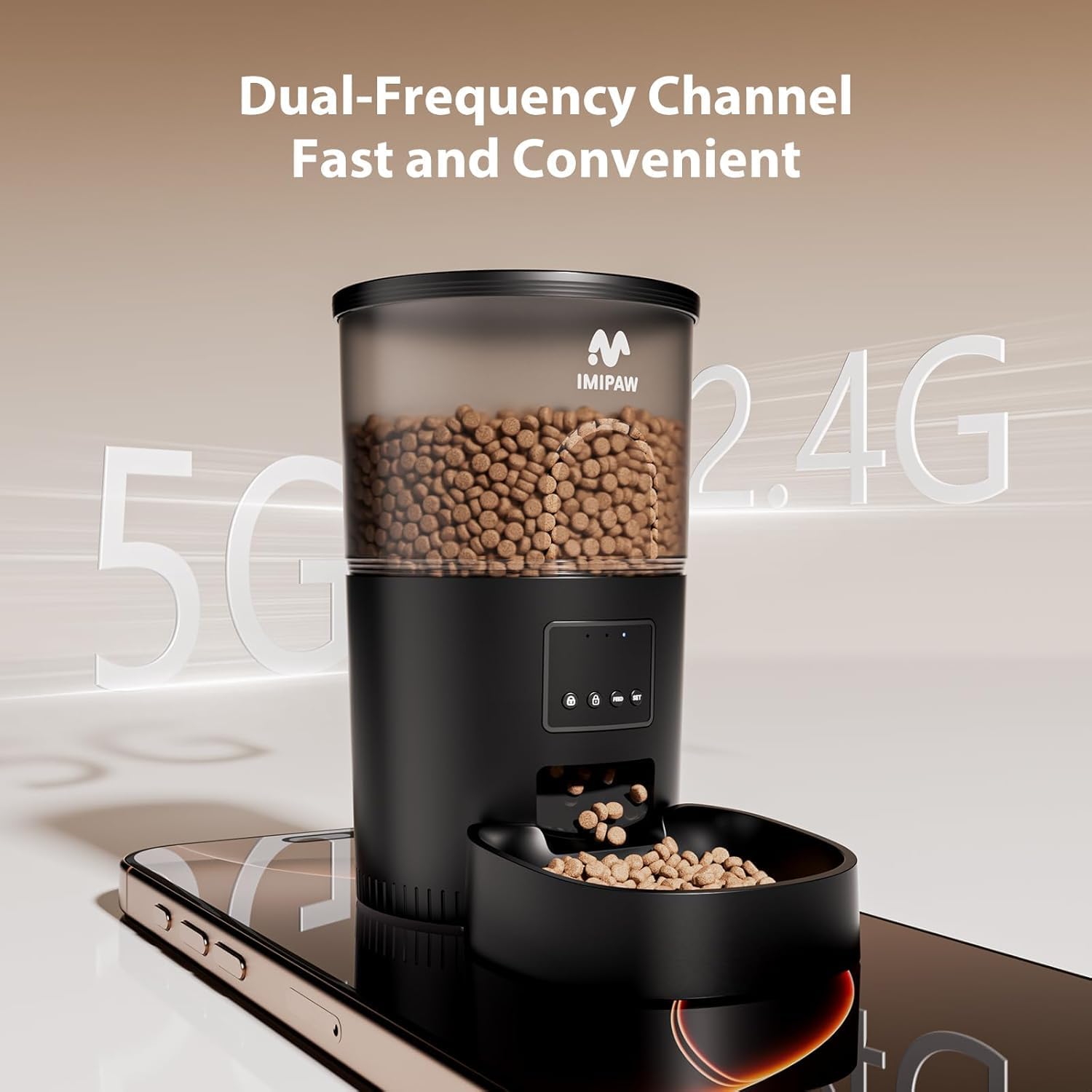 Detalle 2 de IMIPAW WiFi cat feeder for 10 meals