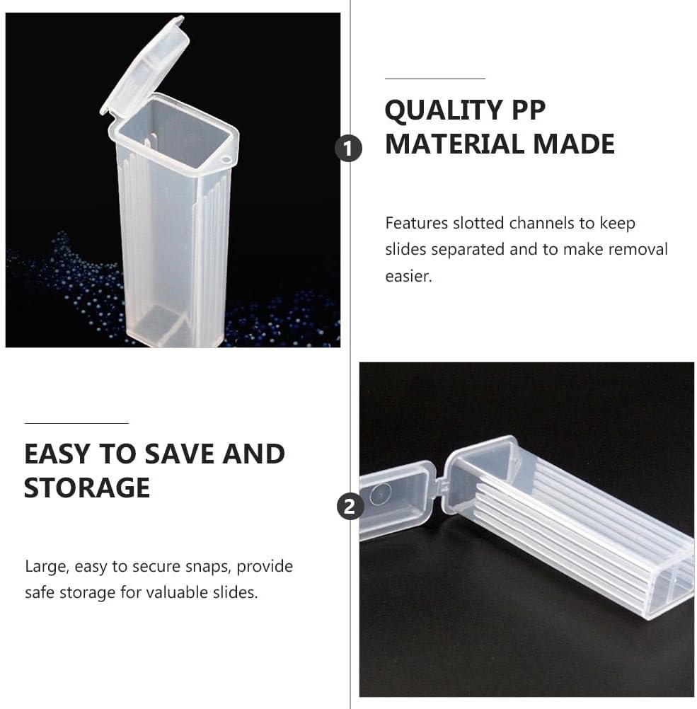 Thumbnail 4 de iPlusSmile 50pcs plastic microscope slide holders (polyethylene) for slide boxes