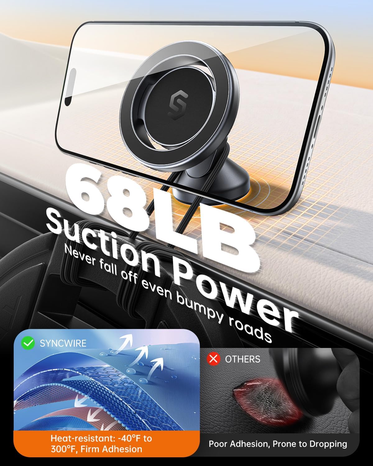 Thumbnail 3 de SYNCWIRE MagSafe Car Mount 1.5in