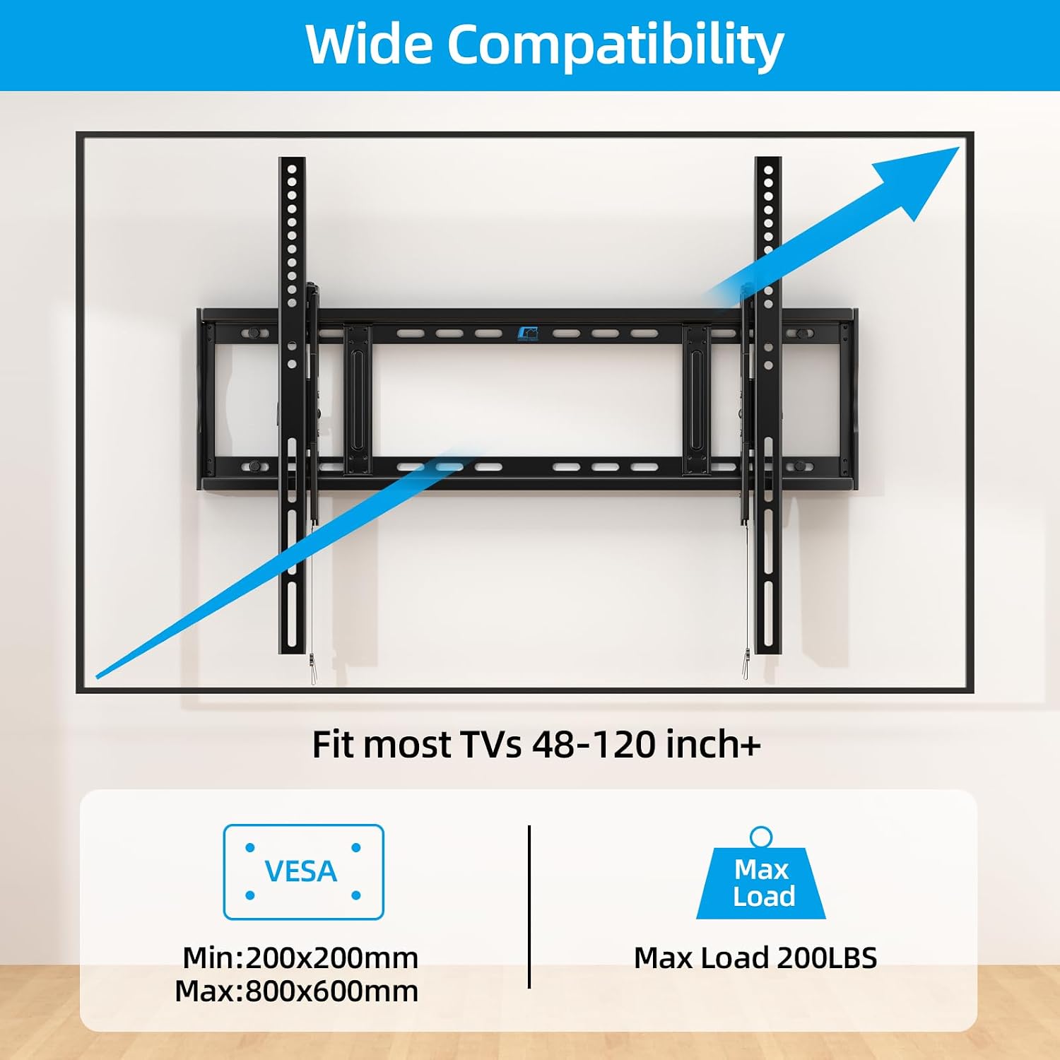 Detalle 2 de HOME VISION Heavy Duty Tilt TV Wall Mount 91KG