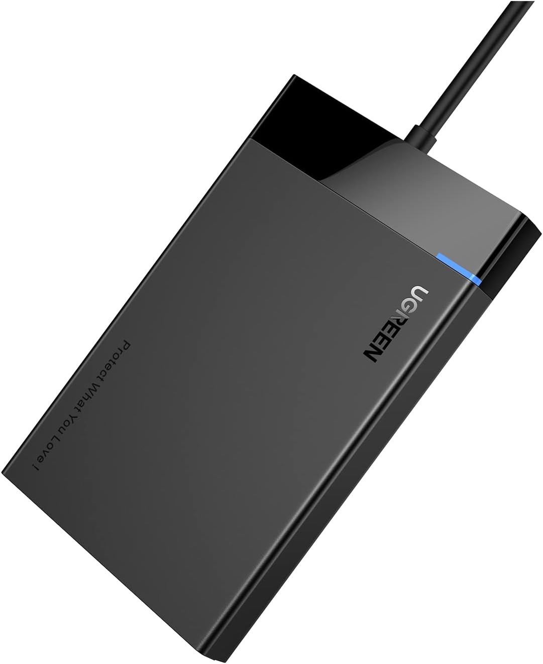 Detalle de UGREEN Case Esterno per Disco Rigido USB 3.0 da 2,5” con UASP (SSD SATA 9,5/7 mm e HDD) e cavo 30 cm