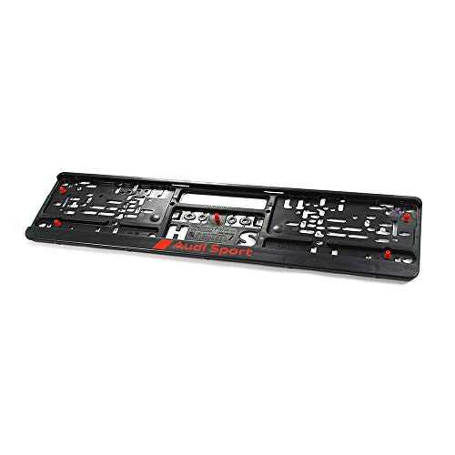Detalle 2 de Audi Sport 3291900100 Support plaque 520 x 110 mm noir/rouge