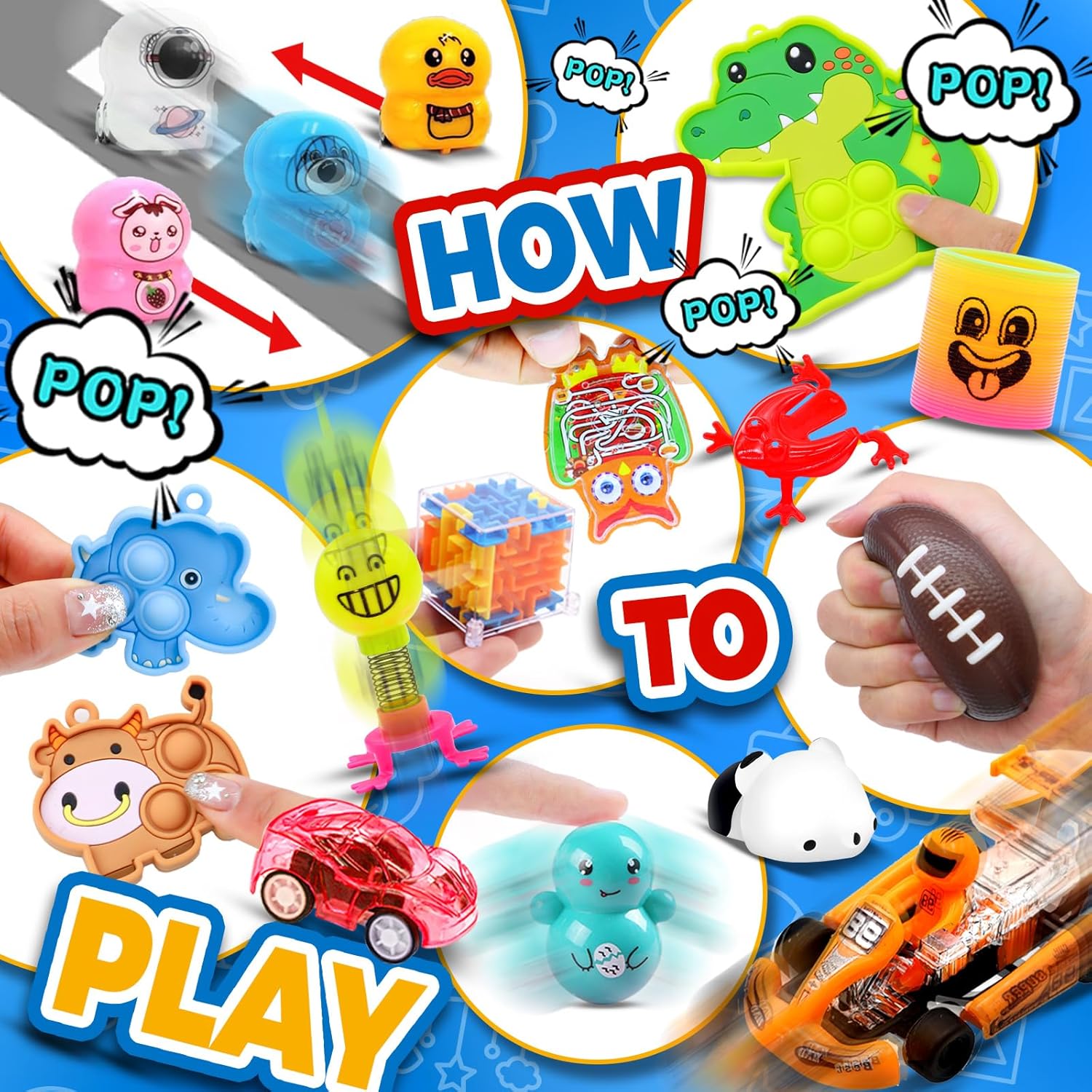 Thumbnail 3 de Olganicor 350 PCS Party Favors for Kids: Fidget Toys Bulk & Easter Egg Fillers