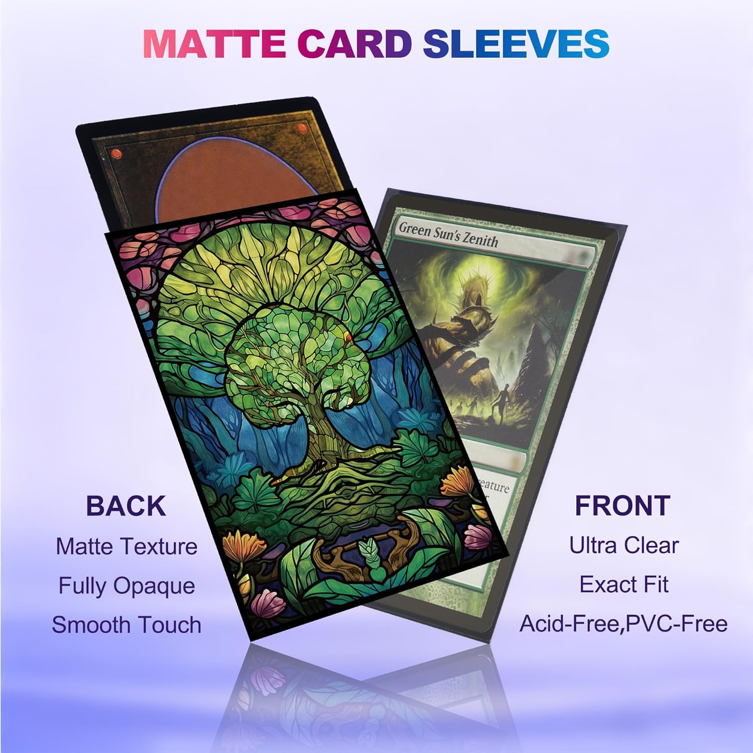 Thumbnail 1 de Printing Card Sleeves (100er-Pack) Standard-Hüllen für MTG, matte Art-Texture – grün