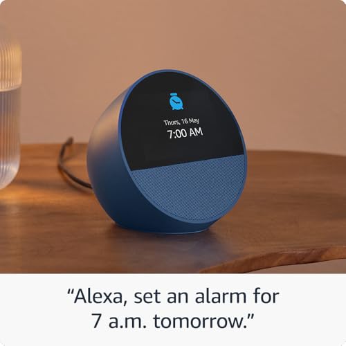 Thumbnail 4 de Echo Spot (Newest Gen) – Smart Alarm Clock with Alexa, Black