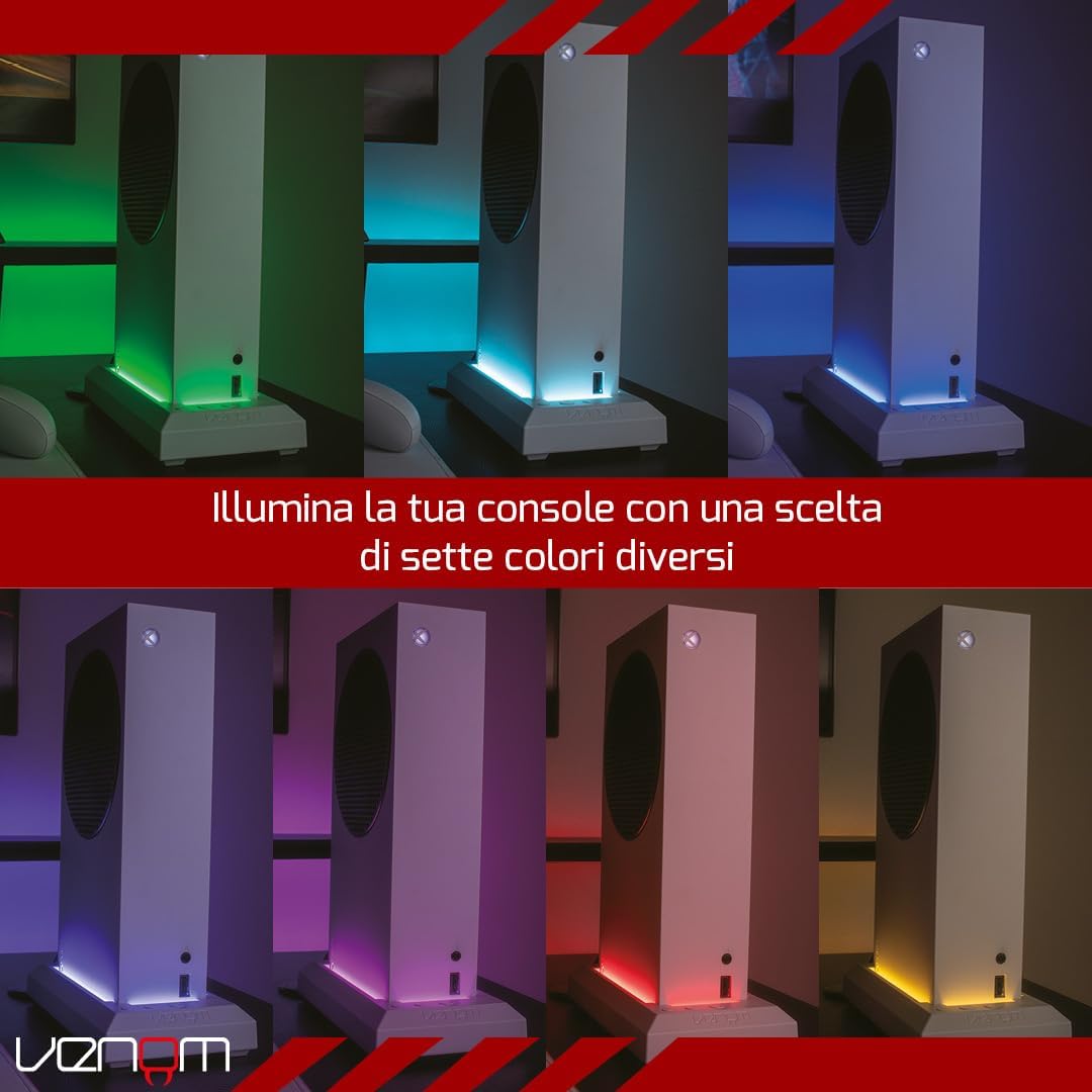 Detalle de Venom Venom LED console stand per Xbox Series S