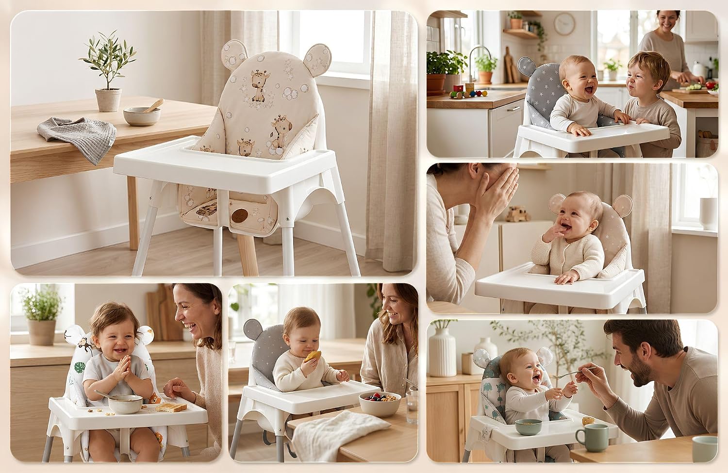 Detalle 2 de Totsy Baby Melkweg zitkussen voor kinderstoel, opvouwbaar en waterafstotend