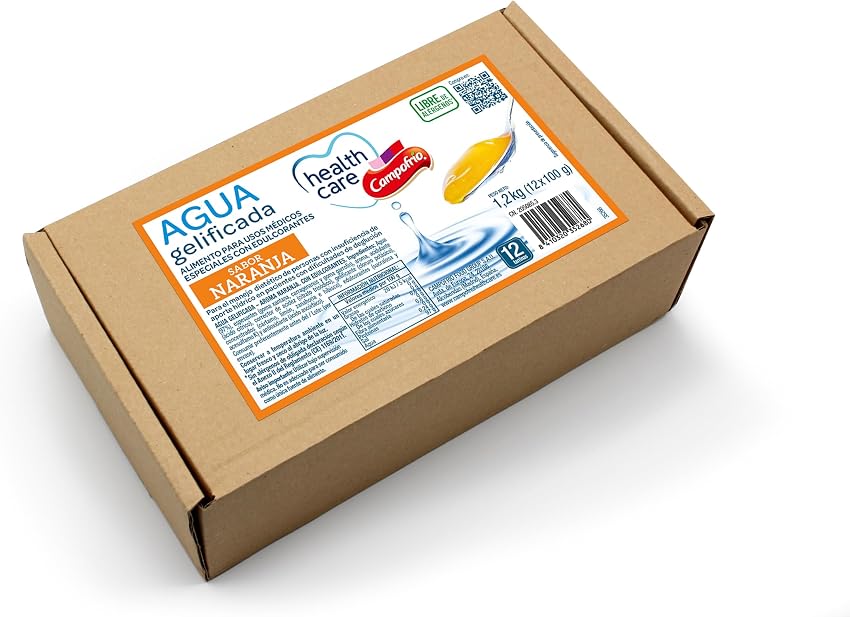 Detalle 1 de CampofrioHealth Care Agua gelificada naranja 100 g Pack