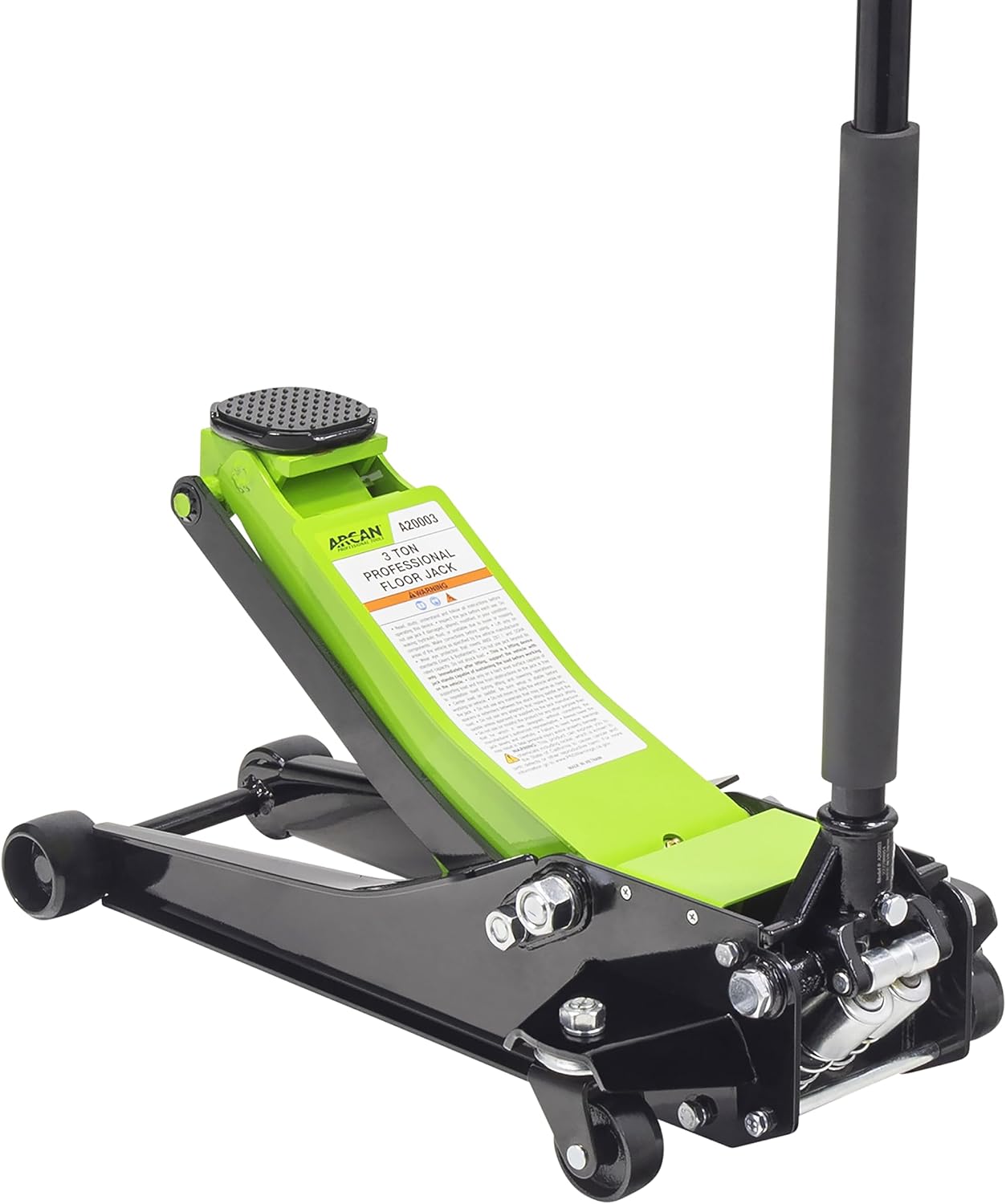 Detalle de ARCAN A20003 3-Ton Steel Low-Profile Floor Jack with Dual-Piston Pump