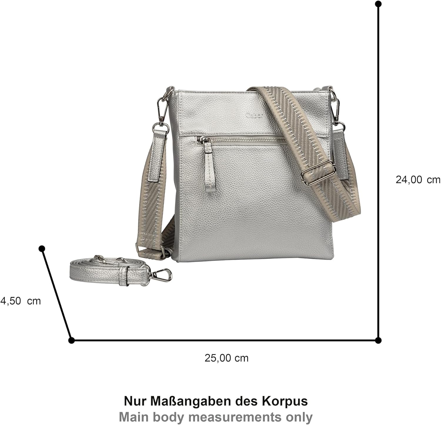 Thumbnail 3 de Gabor Damen Silena 004211 Umhängetasche – kompakt, flexibel und elegant